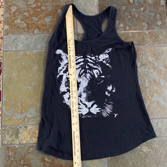 3/$19! Bundle of 2 Tank Tops: Black Tiger Tank + Striped Converse Top ~ Small - Picture 13 of 16